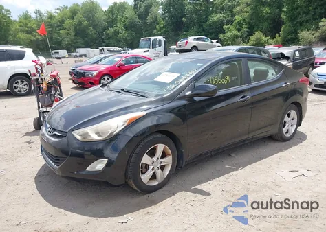 2013 Hyundai Elantra Gls from USA, damaged, VIN KMHDH4AE3DU506282